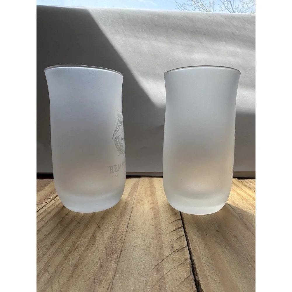 Remy Martin Fine Champagne‎ Cognac Frosted Glasses Set of 2 - 4.5